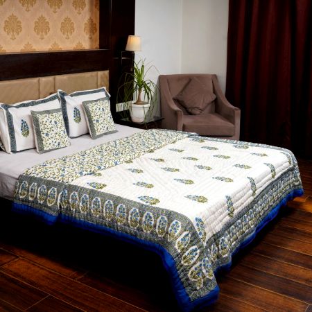 Royal Leaf Jaipuri Quilt